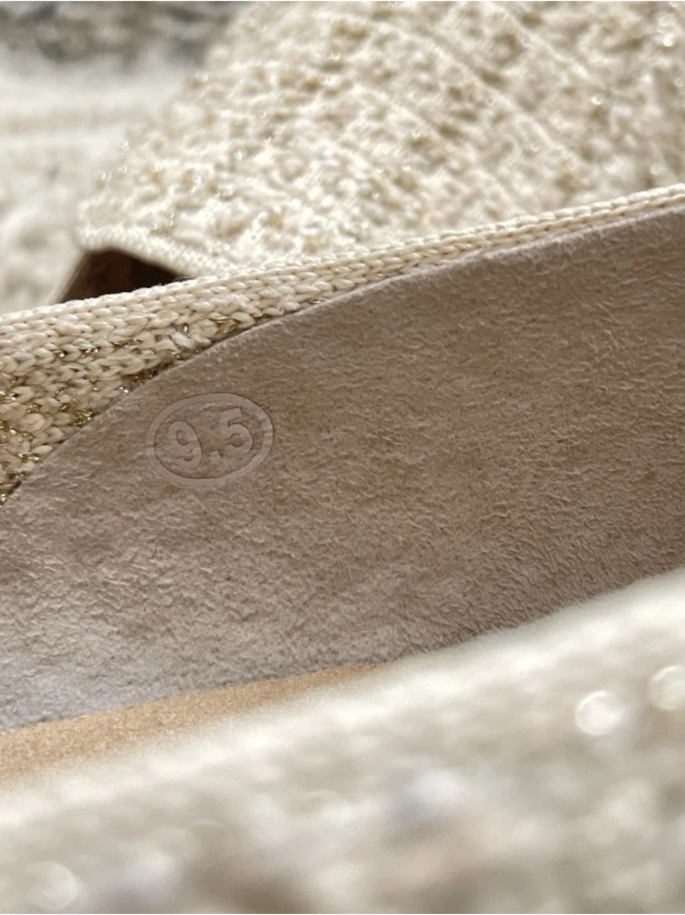 Rothy’s The Lug Loafer Boucle Cream Beige Size 9.5 Preppy - Picture 8 of 8